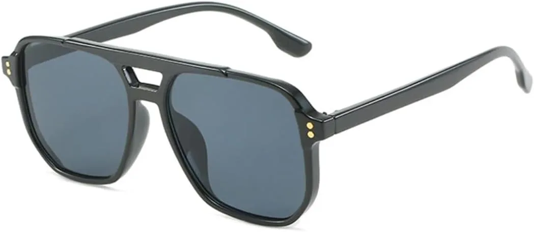 Модные солнцезащитные очки с двойной перемычкой для женщин, ретро-стиль, с заклепками, защита от УФ-излучения для мужчин, градиентные, трендовые UUPTTPL, Black Grey
Модные солнцезащитные очки с двойной перемычкой для женщин, ретро-стиль, с заклепками, защита от УФ-излучения для мужчин, градиентные, трендовые UUPTTPL, Black Grey