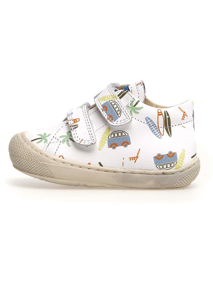 Naturino Кожаные первые прогулочные туфли "Кокон" белого цвета
Naturino Кожаные первые прогулочные туфли "Кокон" белого цвета