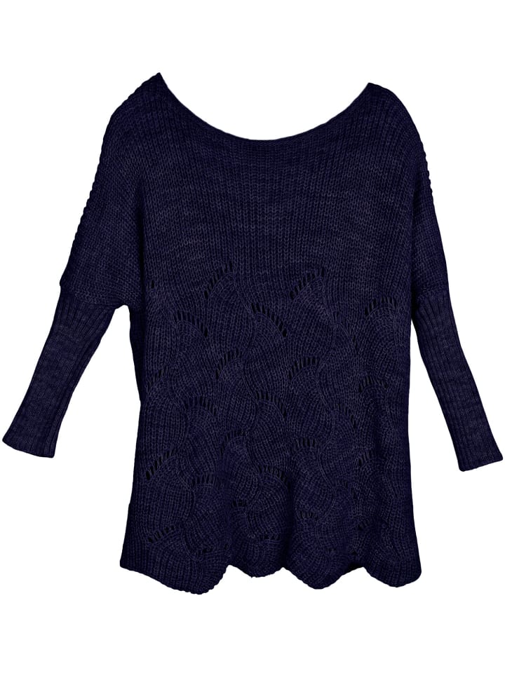 Темно-синий вязаный свитер styleBREAKER
Темно-синий вязаный свитер styleBREAKER