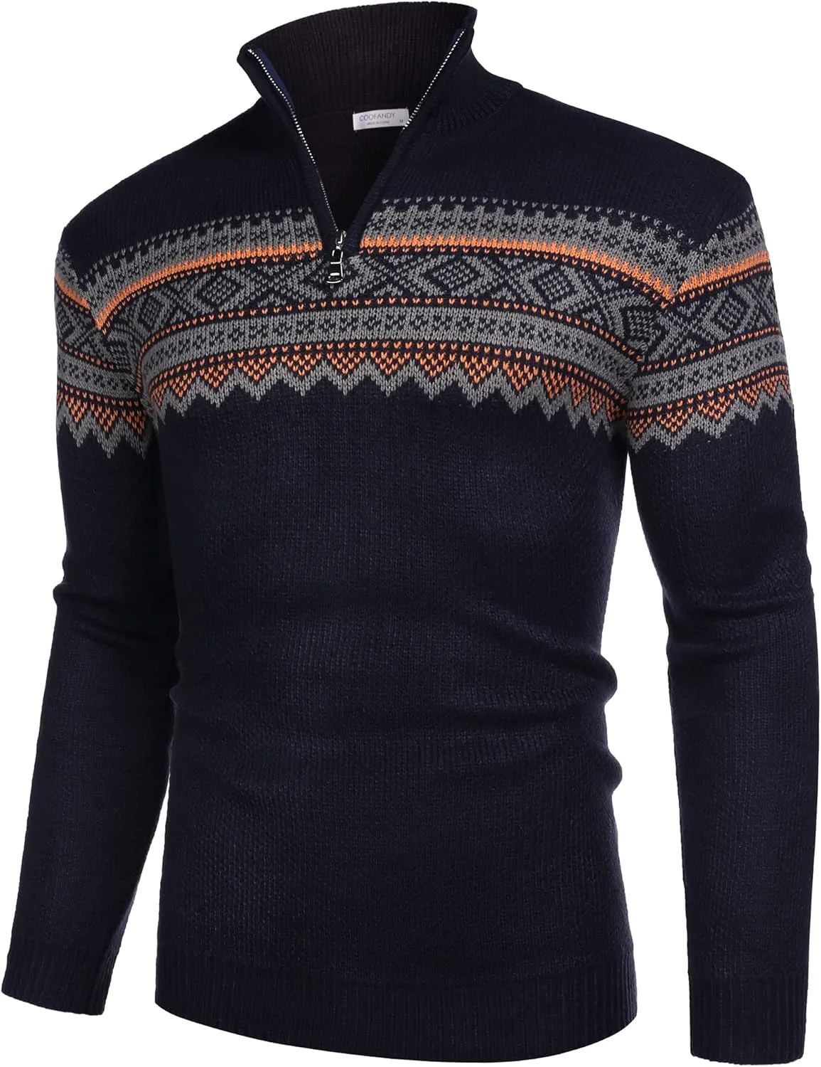 COOFANDY мужской поло-свитер с молнией на четверть
COOFANDY мужской поло-свитер с молнией на четверть