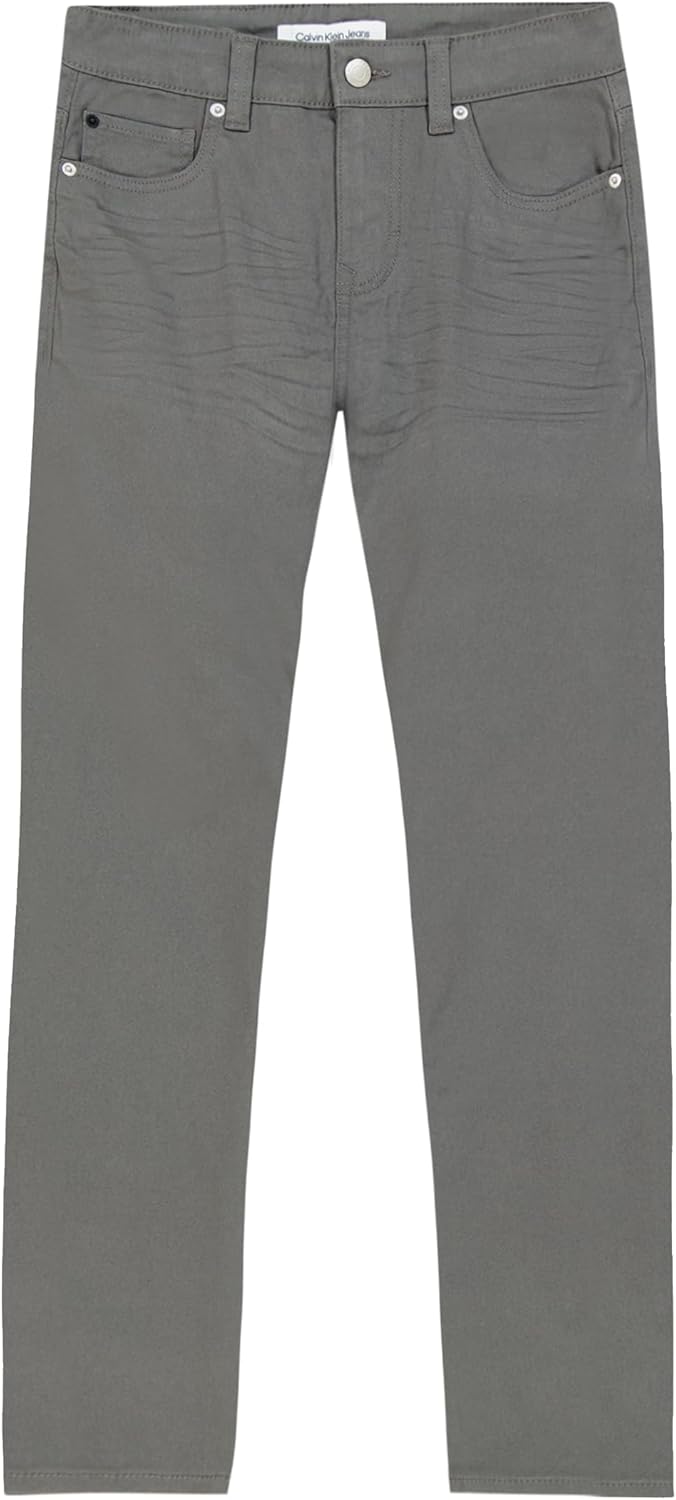 Узкие брюки Calvin Klein Boys прямого кроя из эластичного твила, 5 карманов, застежка на молнию и пуговицы, Granite Grey
Узкие брюки Calvin Klein Boys прямого кроя из эластичного твила, 5 карманов, застежка на молнию и пуговицы, Granite Grey
