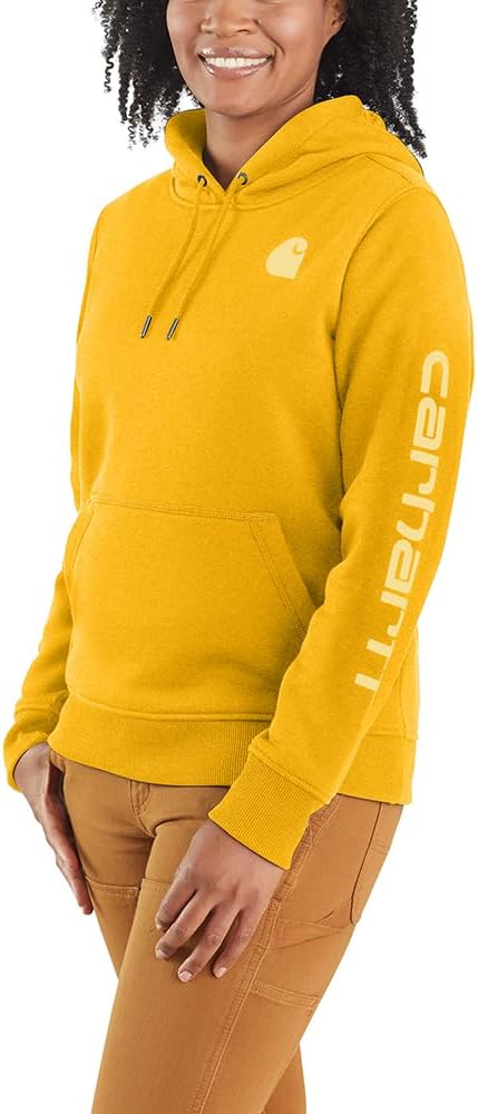 Carhartt Women's Relaxed Fit Midweight Logo Sleeve Graphic Sweatshirt, Honeycomb Heather
Carhartt Women's Relaxed Fit Midweight Logo Sleeve Graphic Sweatshirt, Honeycomb Heather
