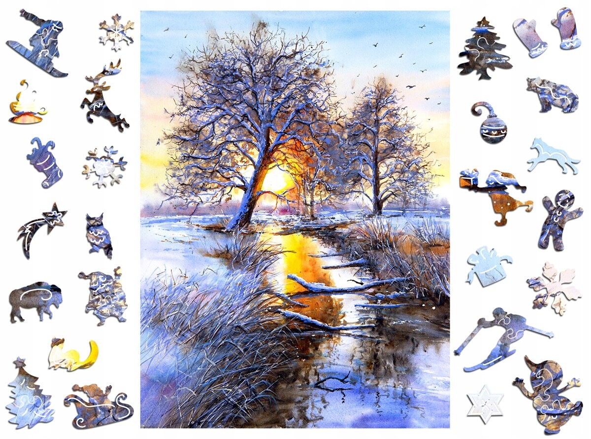 Деревянный пазл премиум-класса для взрослых Зимняя сказка А3 Пейзаж Adawoo - идеален в качестве подарка на Рождество, День Рождения, Именины, День Святого Валентина
Деревянный пазл премиум-класса для взрослых Зимняя сказка А3 Пейзаж Adawoo - идеален в качестве подарка на Рождество, День Рождения, Именины, День Святого Валентина