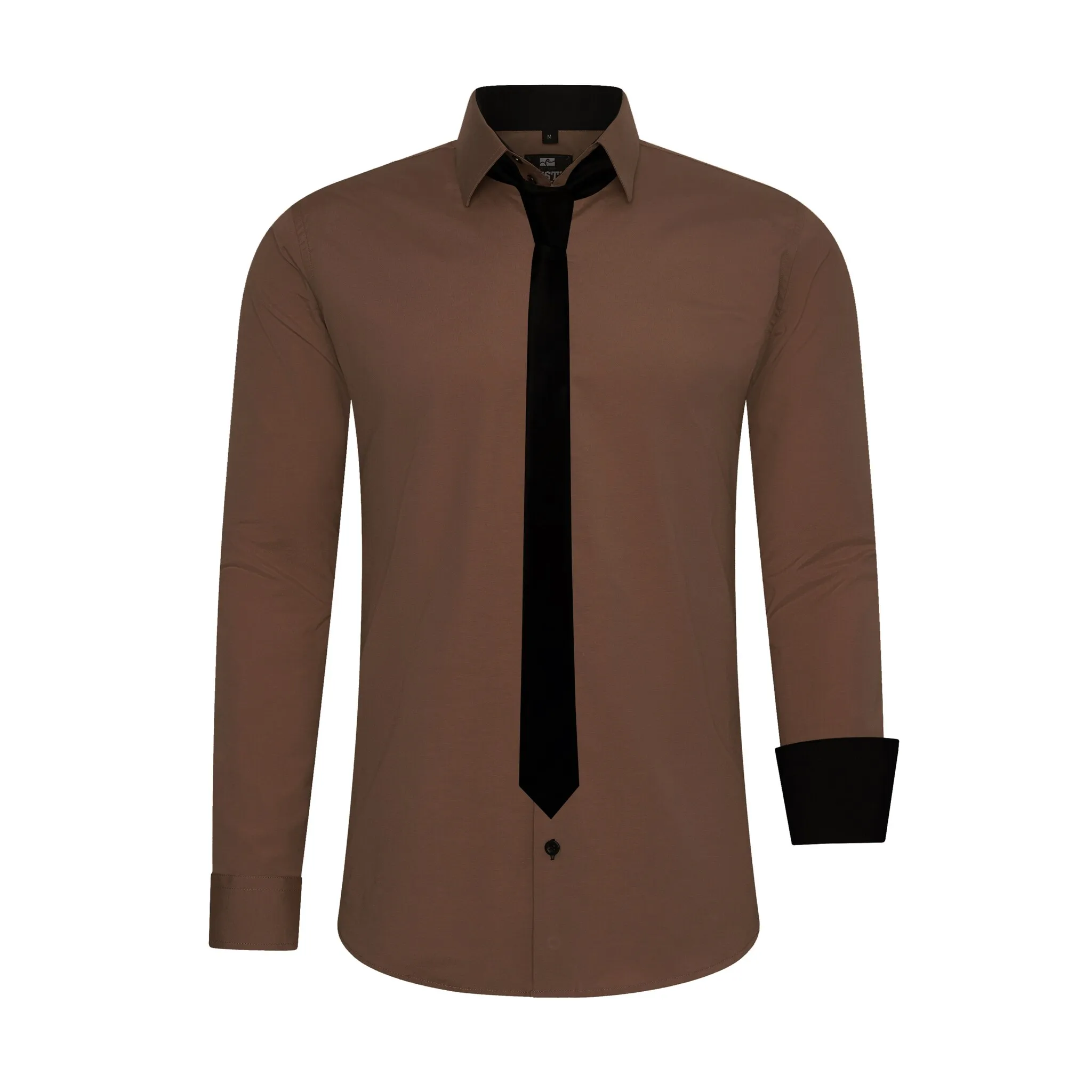 Рубашка с длинными рукавами Rusty Neal и галстуком, коричневый
Рубашка с длинными рукавами Rusty Neal и галстуком, коричневый