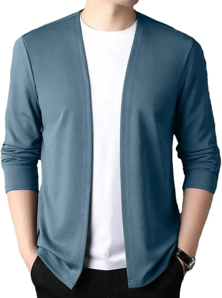 Мужской кардиган тонкий приталенный с длинным рукавом
Мужской кардиган тонкий приталенный с длинным рукавом