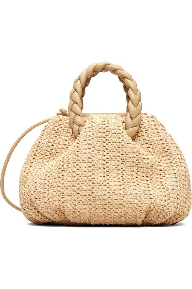 Hereu Бежевая сумка из рафии "Бомбон М"
Hereu Бежевая сумка из рафии "Бомбон М"