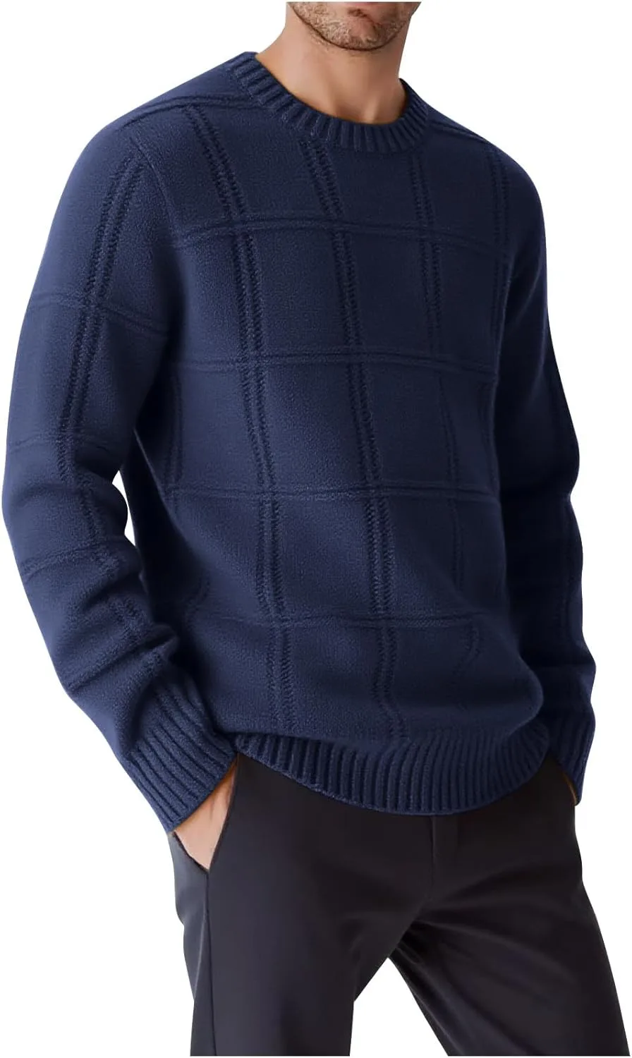 Мужской свитер-пуловер с длинным рукавом
Мужской свитер-пуловер с длинным рукавом