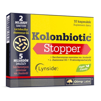 Пищевая добавка Kolonbiotic Stopper 10 капсул Olimp Labs
Пищевая добавка Kolonbiotic Stopper 10 капсул Olimp Labs