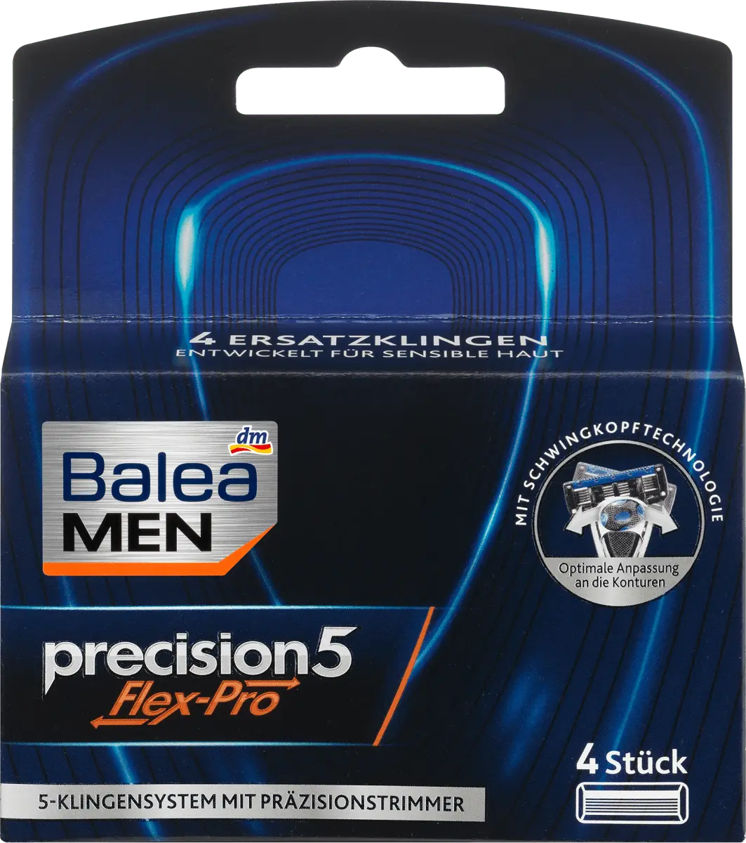 Лезвия для бритвы Precision5 Flex-Pro 4 шт. Balea
Лезвия для бритвы Precision5 Flex-Pro 4 шт. Balea
