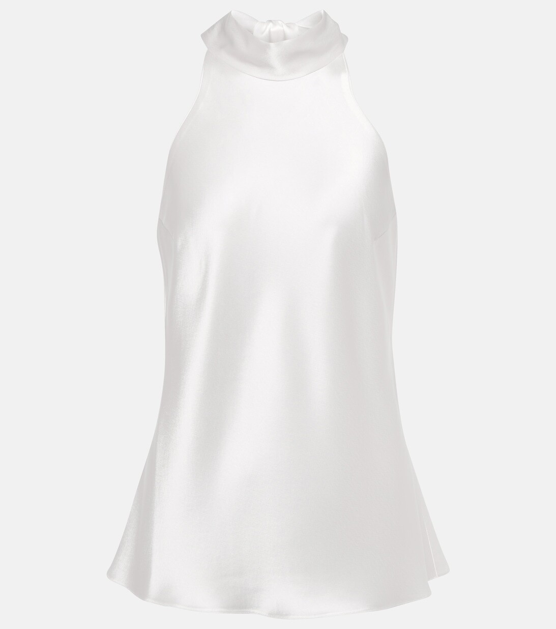 Свадебный атласный топ с завязками на шее GALVAN, белый
Свадебный атласный топ с завязками на шее GALVAN, белый