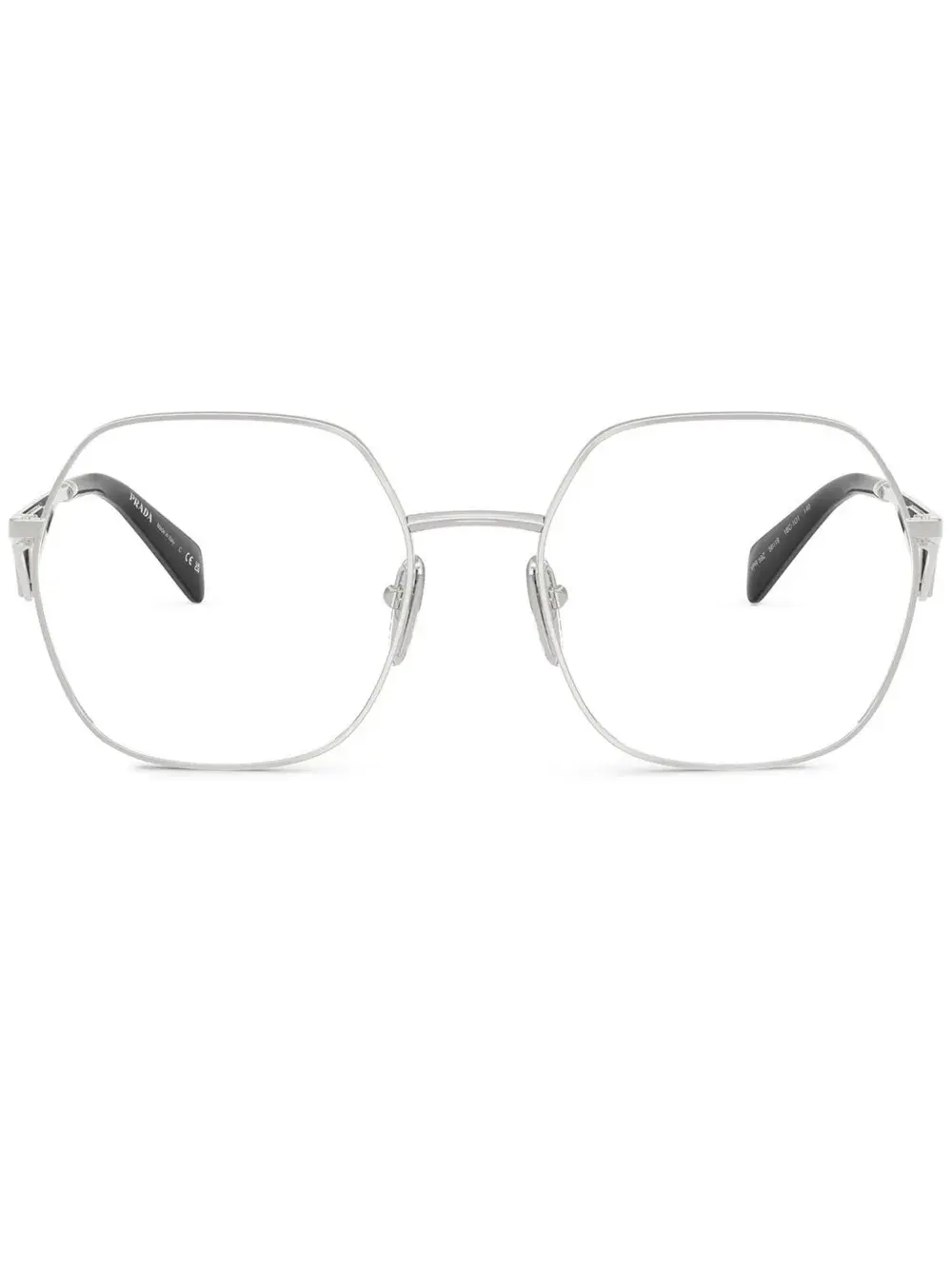 Очки в геометричной оправе Prada Eyewear, серебяный
Очки в геометричной оправе Prada Eyewear, серебяный