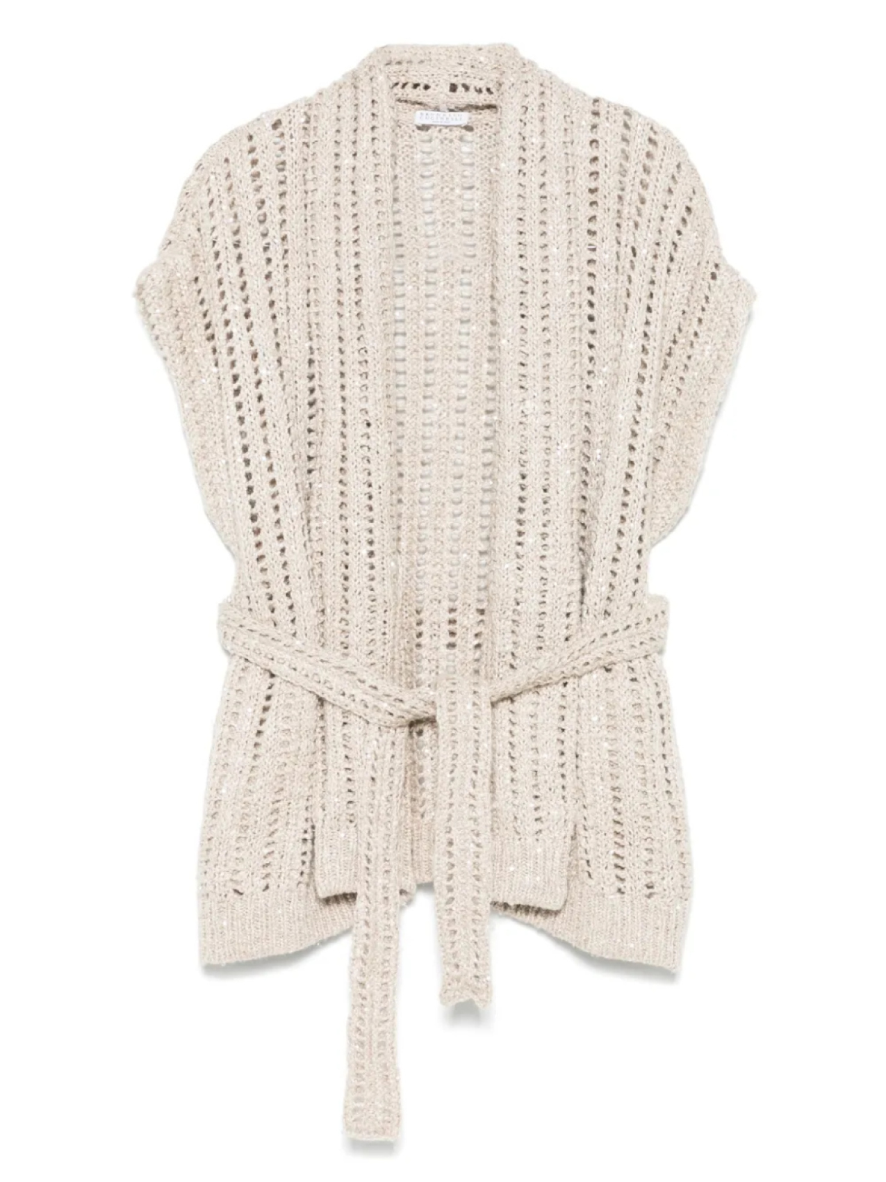 Кардиган с поясом и запахом Brunello Cucinelli, нейтральный
Кардиган с поясом и запахом Brunello Cucinelli, нейтральный