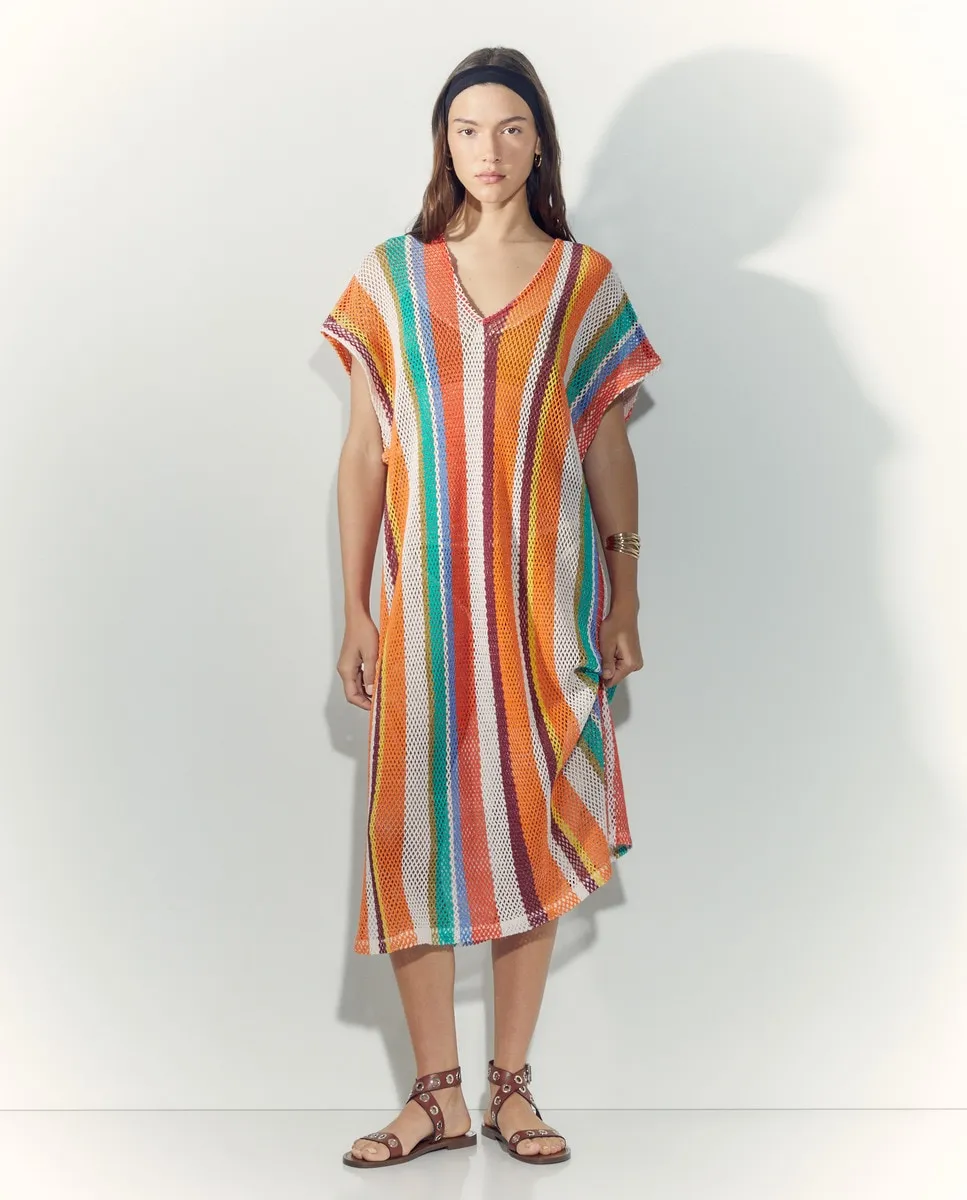 Женское платье в полоску Tintoretto, белый
Женское платье в полоску Tintoretto, белый