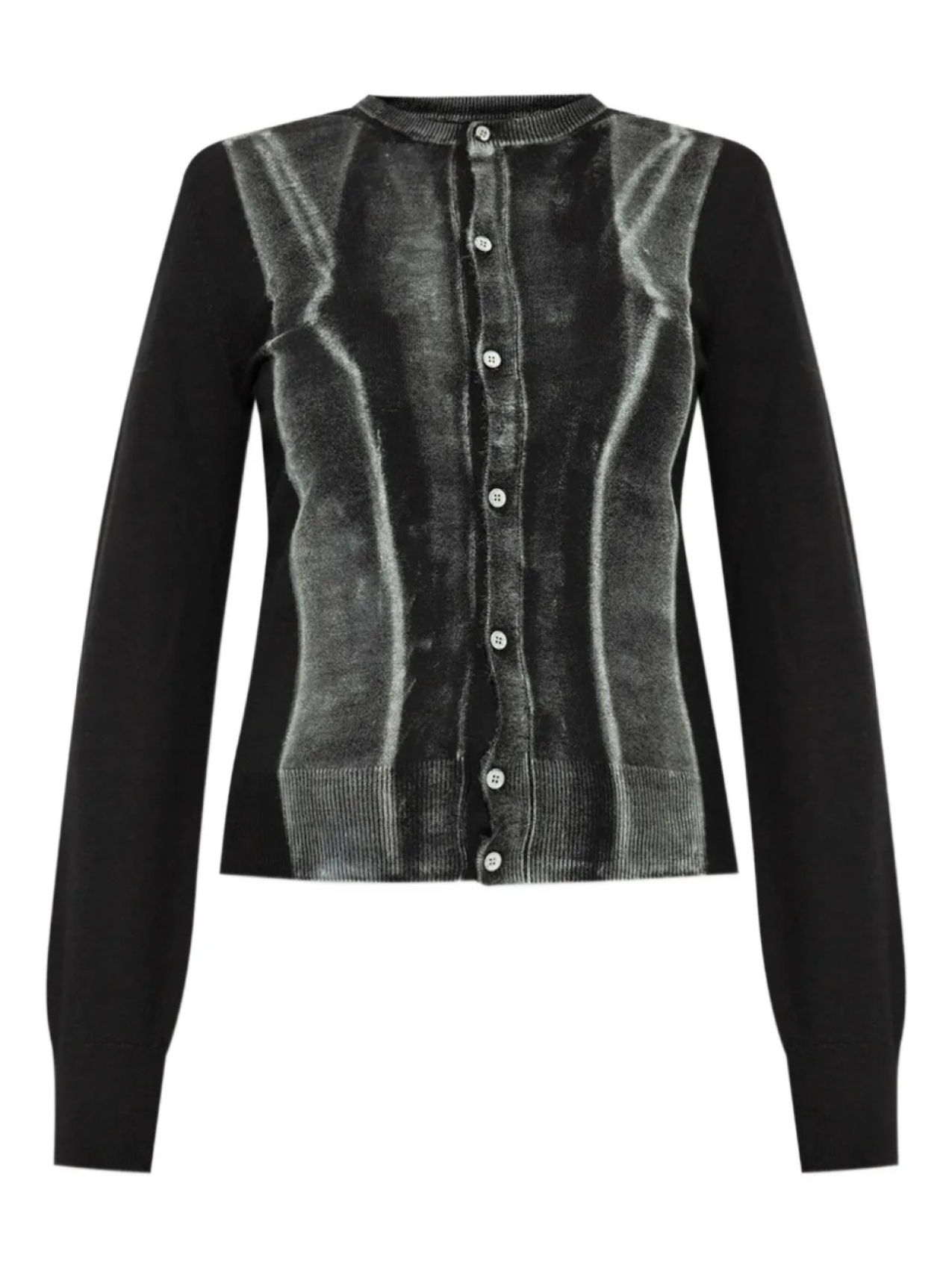 Кардиган из натуральной шерсти MM6 Maison Margiela, черный
Кардиган из натуральной шерсти MM6 Maison Margiela, черный