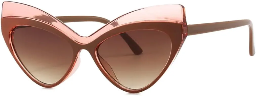 Модные солнцезащитные очки «кошачий глаз» для женщин, винтажные, в роскошной оправе, с защитой от УФ-излучения UV400, увеличенного размера VVTWSSW, Brown
Модные солнцезащитные очки «кошачий глаз» для женщин, винтажные, в роскошной оправе, с защитой от УФ-излучения UV400, увеличенного размера VVTWSSW, Brown