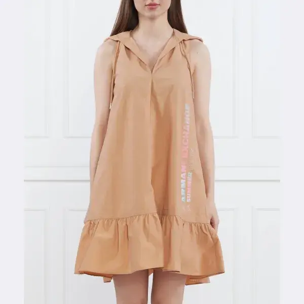 Платье свободного кроя Armani Exchange, бежевый
Платье свободного кроя Armani Exchange, бежевый