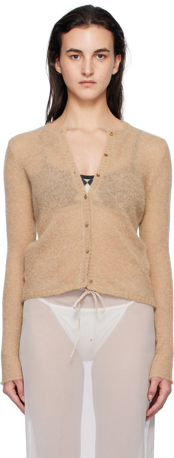 Коричневый кардиган на пуговицах Paloma Wool, коричневый
Коричневый кардиган на пуговицах Paloma Wool, коричневый