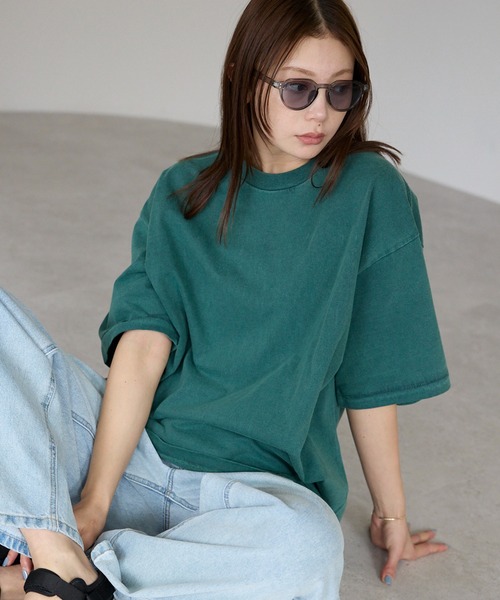 Футболка винтажная пигментного крашения Etre pret, зеленая
Футболка винтажная пигментного крашения Etre pret, зеленая