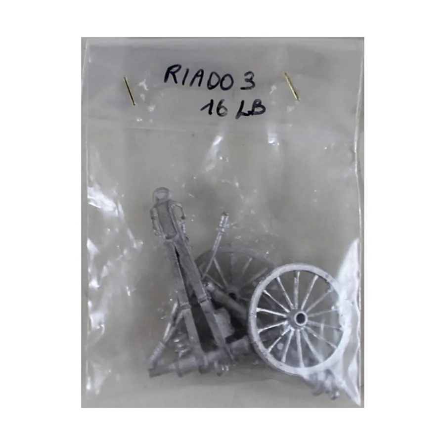 16-фунтовая пушка на лафете Cavalli, Historical Miniatures - Napoleonic - Assorted (28mm) (Mirliton SG)
16-фунтовая пушка на лафете Cavalli, Historical Miniatures - Napoleonic - Assorted (28mm) (Mirliton SG)