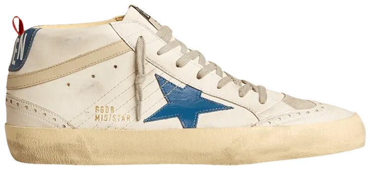 Кроссовки Golden Goose Mid Star 'White Ocean Blue', белый
Кроссовки Golden Goose Mid Star 'White Ocean Blue', белый