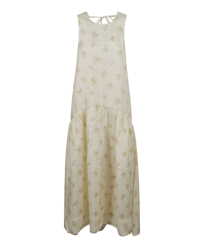 Длинное платье с принтом Ganni, бежевый
Длинное платье с принтом Ganni, бежевый