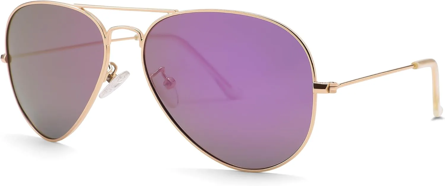 Солнцезащитные очки Pro Acme Aviator для мужчин и женщин, классические поляризованные, с защитой от УФ-излучения UV400, (09) Gold Frame/Purple Mirrored Lens
Солнцезащитные очки Pro Acme Aviator для мужчин и женщин, классические поляризованные, с защитой от УФ-излучения UV400, (09) Gold Frame/Purple Mirrored Lens