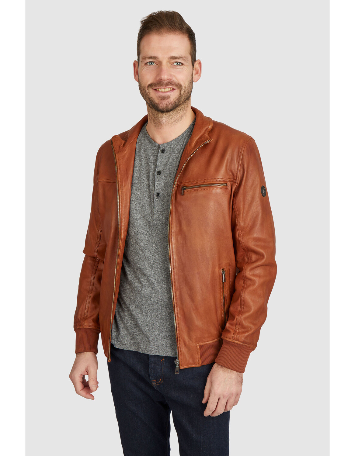 Кожаная куртка Bugatti Leonardo, коньячный 
Кожаная куртка Bugatti Leonardo, коньячный