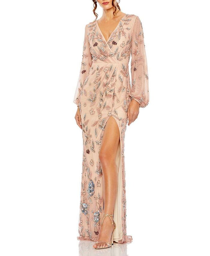 Платье Mac Duggal с цветочным принтом и бисером, коричневый
Платье Mac Duggal с цветочным принтом и бисером, коричневый