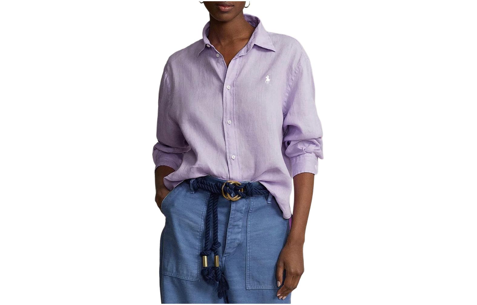 Женская рубашка Polo Ralph Lauren, фиолетовый
Женская рубашка Polo Ralph Lauren, фиолетовый