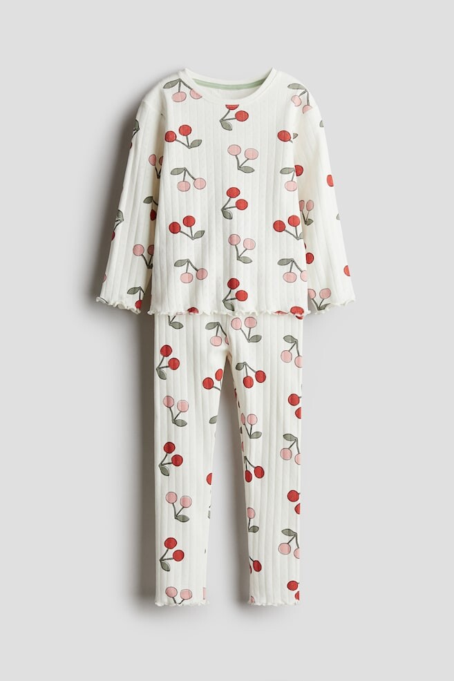 Пижама из хлопка в рубчик H&M, мультиколор
Пижама из хлопка в рубчик H&M, мультиколор