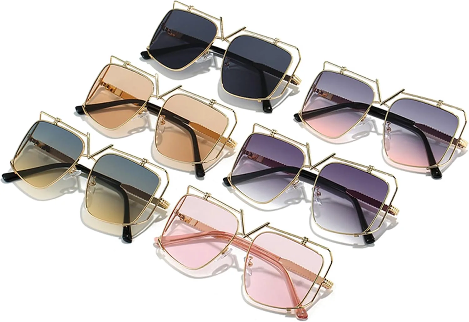 bullabulling Ретро большие солнцезащитные очки с двойной перемычкой для женщин и мужчин, квадратные панк-очки, модные очки в стиле 70-х, очки-пилот, Pink
bullabulling Ретро большие солнцезащитные очки с двойной перемычкой для женщин и мужчин, квадратные панк-очки, модные очки в стиле 70-х, очки-пилот, Pink