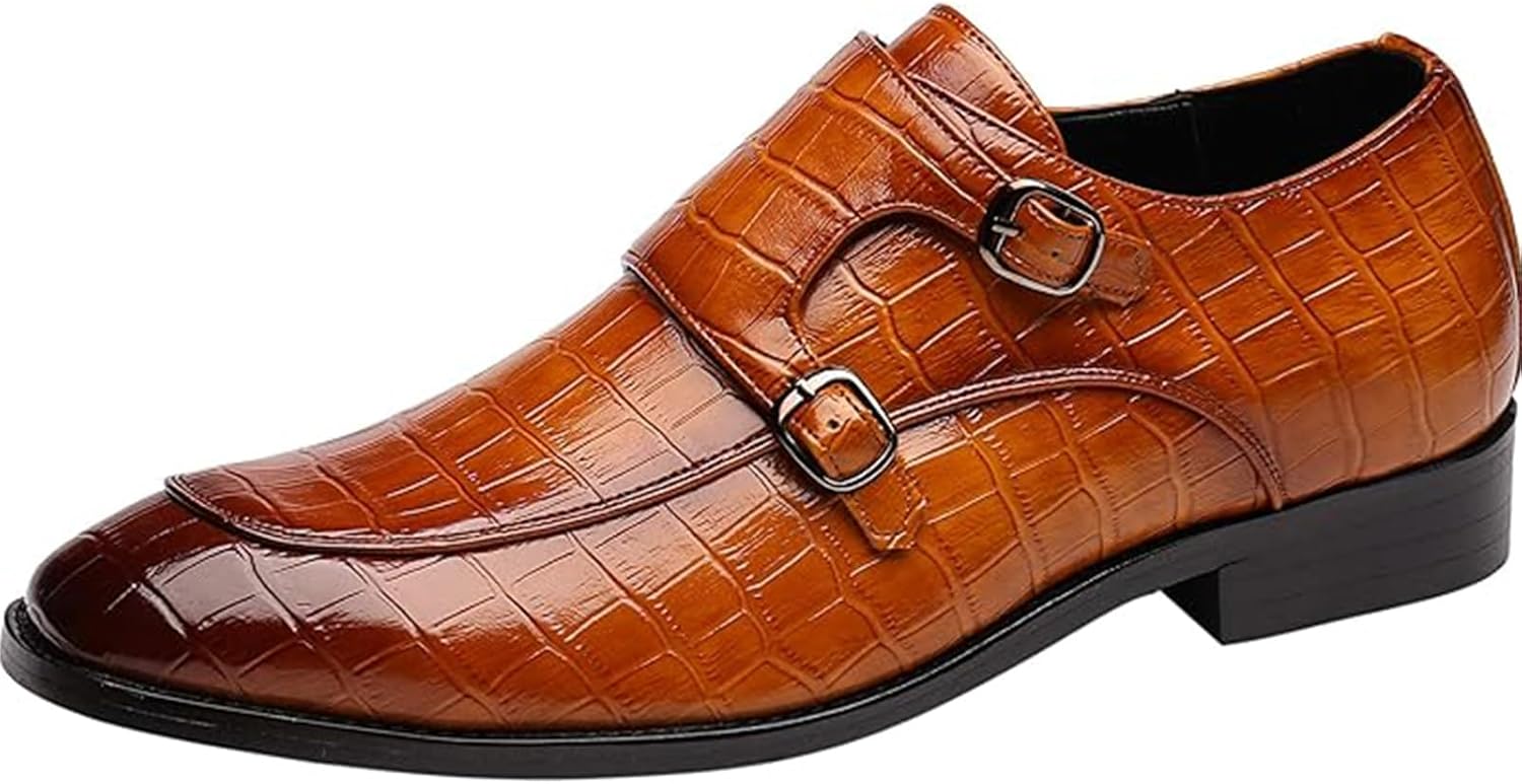 Мужские кожаные оксфорды с двойной монк-ремешком, слипоны, деловые и повседневные туфли, удобные свадебные обувь Xinduoyu, Tan
Мужские кожаные оксфорды с двойной монк-ремешком, слипоны, деловые и повседневные туфли, удобные свадебные обувь Xinduoyu, Tan