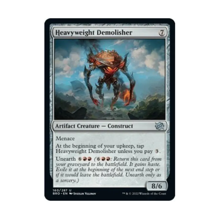 CCG Разрушитель в тяжелом весе (U), MTG - The Brothers War
CCG Разрушитель в тяжелом весе (U), MTG - The Brothers War