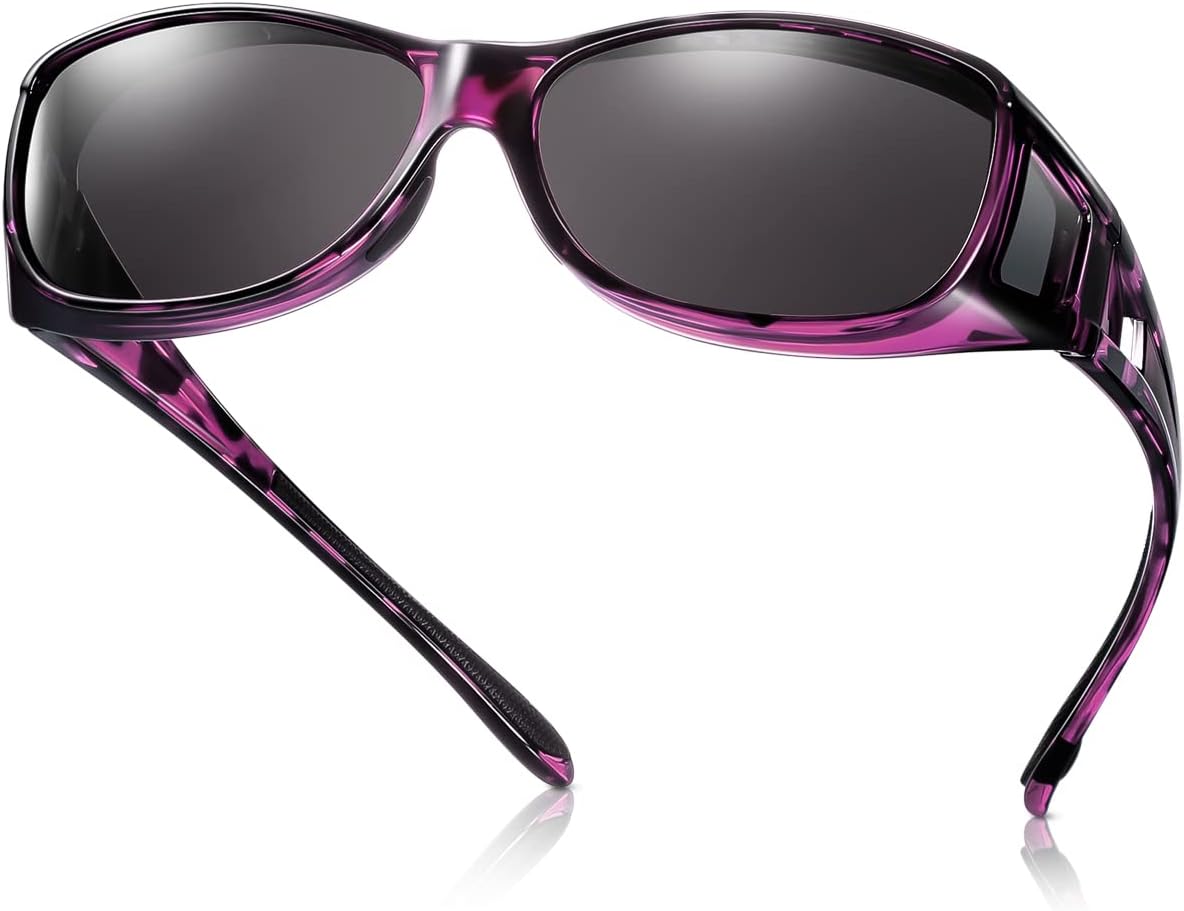 Солнцезащитные очки-накладки для женщин и мужчин, поляризованные солнцезащитные очки-накладки со 100% защитой от УФ-излучения UV400, облегающие форму лица TINHAO, Purple Leopard
Солнцезащитные очки-накладки для женщин и мужчин, поляризованные солнцезащитные очки-накладки со 100% защитой от УФ-излучения UV400, облегающие форму лица TINHAO, Purple Leopard