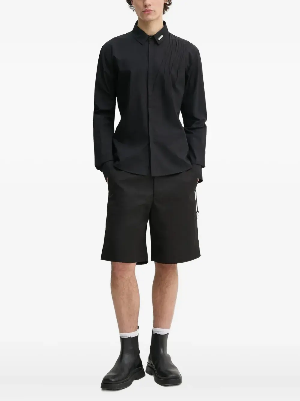 Рубашка с плиссированными вставками HELIOT EMIL, черный
Рубашка с плиссированными вставками HELIOT EMIL, черный