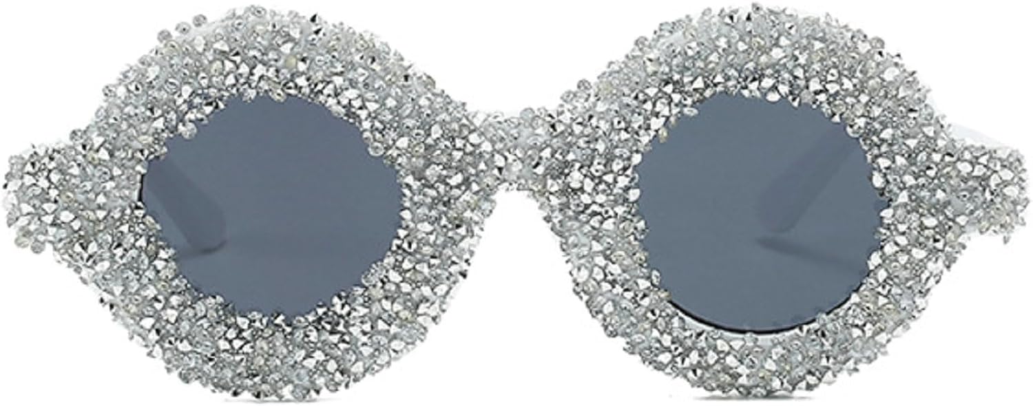 Круглые солнцезащитные очки со стразами для женщин, разноцветные бриллиантовые солнцезащитные очки для мужчин, блестящие солнцезащитные очки для вечеринок mincl, White
Круглые солнцезащитные очки со стразами для женщин, разноцветные бриллиантовые солнцезащитные очки для мужчин, блестящие солнцезащитные очки для вечеринок mincl, White