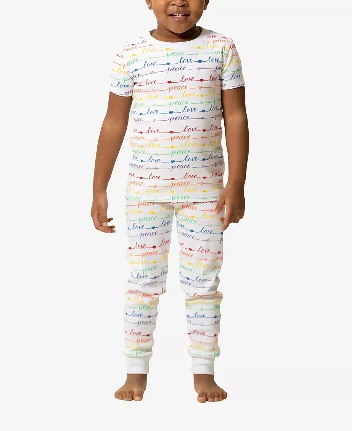 Пижамный комплект из двух предметов для мальчиков и девочек Peace and Love Pajamas for Peace, белый
Пижамный комплект из двух предметов для мальчиков и девочек Peace and Love Pajamas for Peace, белый