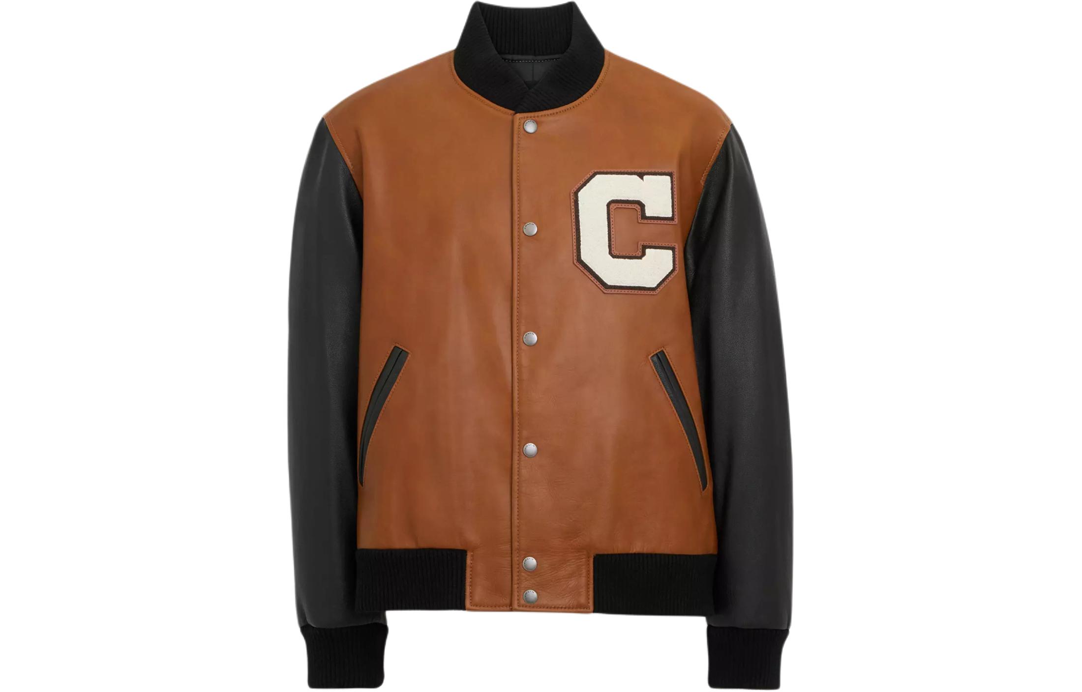 COACH Кожаная бейсбольская куртка Jackets & Coats мужская Brown
COACH Кожаная бейсбольская куртка Jackets & Coats мужская Brown