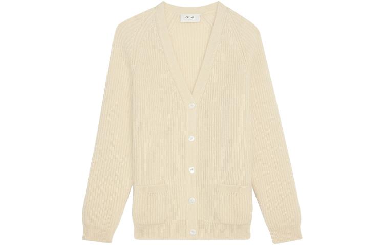 CELINE Женская Свободная Вязаная Кофта Экрю SS21
CELINE Женская Свободная Вязаная Кофта Экрю SS21