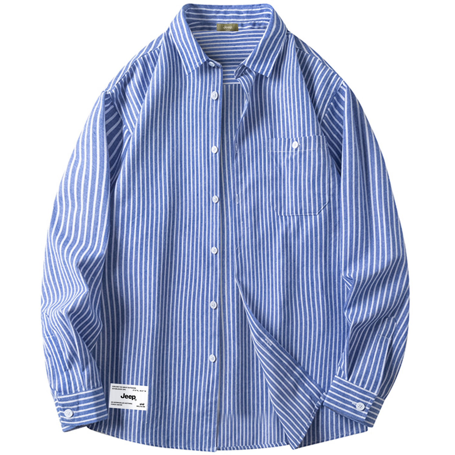 Рубашка унисекс Jeep, синий
Рубашка унисекс Jeep, синий