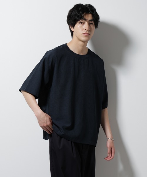 Футболка с коротким рукавом, технологичная льняная ткань NANO universe, темно-синий
Футболка с коротким рукавом, технологичная льняная ткань NANO universe, темно-синий