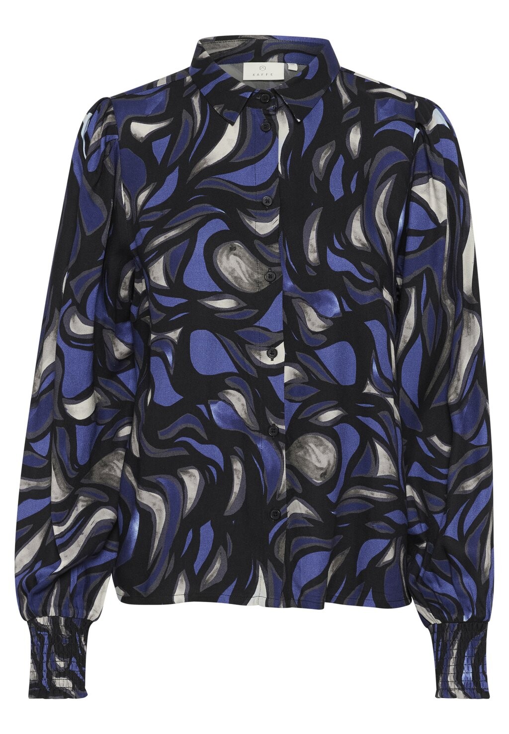 Блузка на пуговицах Kaffe, синий
Блузка на пуговицах Kaffe, синий