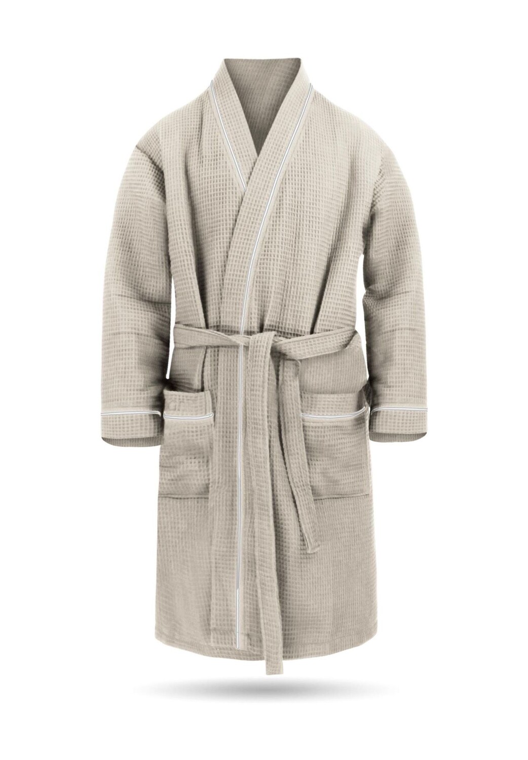 Халат мужской с вафельным пике Бали Normani, бежевый
Халат мужской с вафельным пике Бали Normani, бежевый