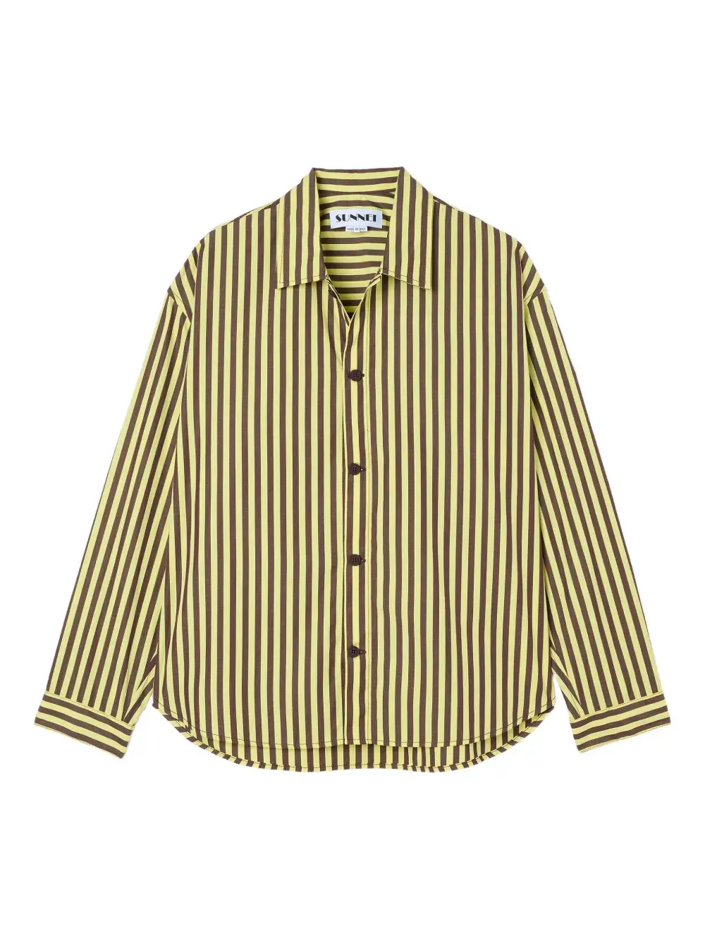 Полосатая хлопковая рубашка Sunnei, желтый
Полосатая хлопковая рубашка Sunnei, желтый