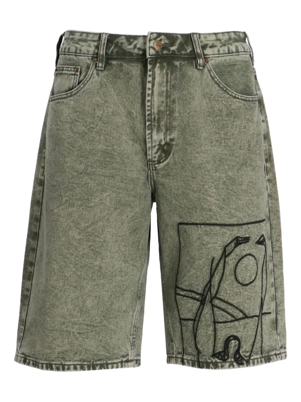 Шорты с вышивкой By Parra, зеленый
Шорты с вышивкой By Parra, зеленый