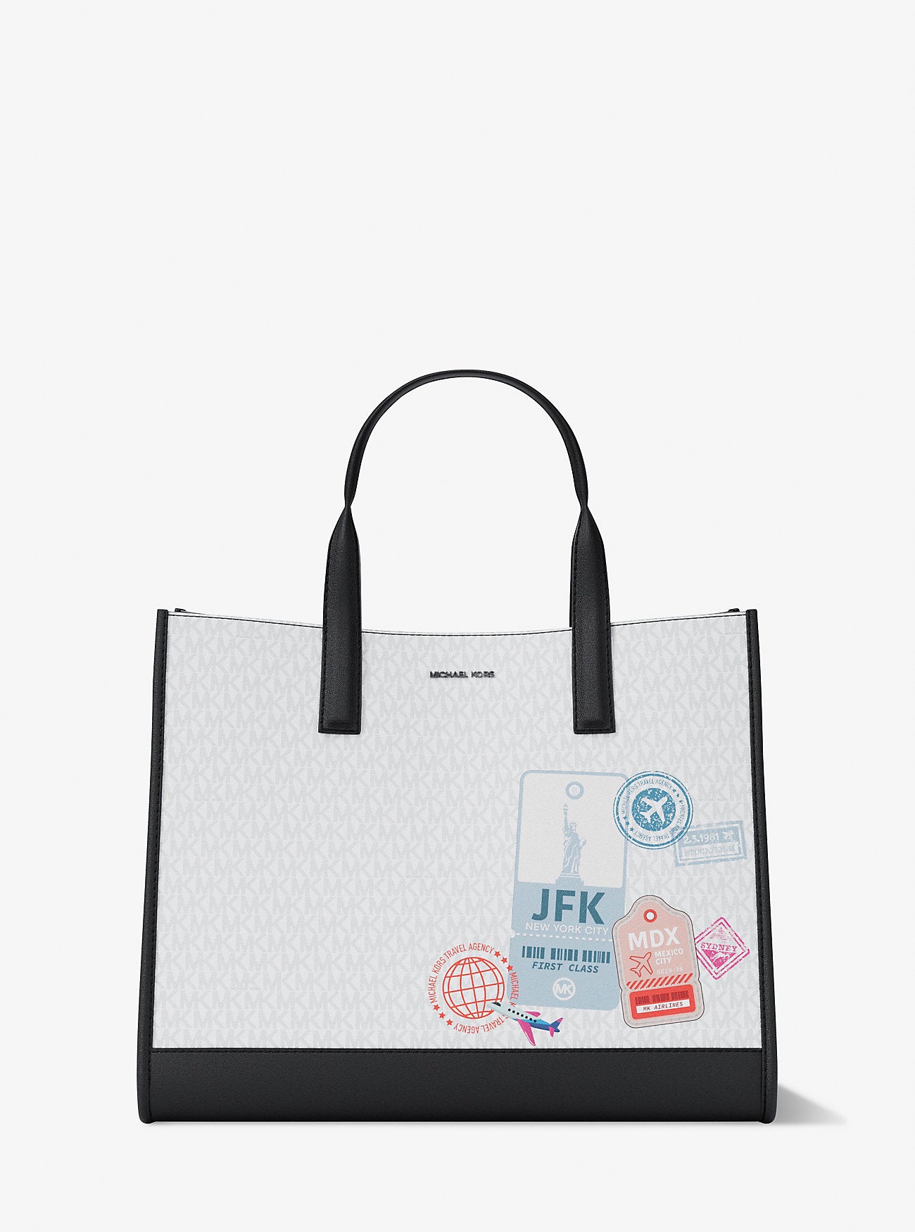 Сумка-тоут Cooper среднего размера с фирменным логотипом Michael Kors Outlet, белый
Сумка-тоут Cooper среднего размера с фирменным логотипом Michael Kors Outlet, белый