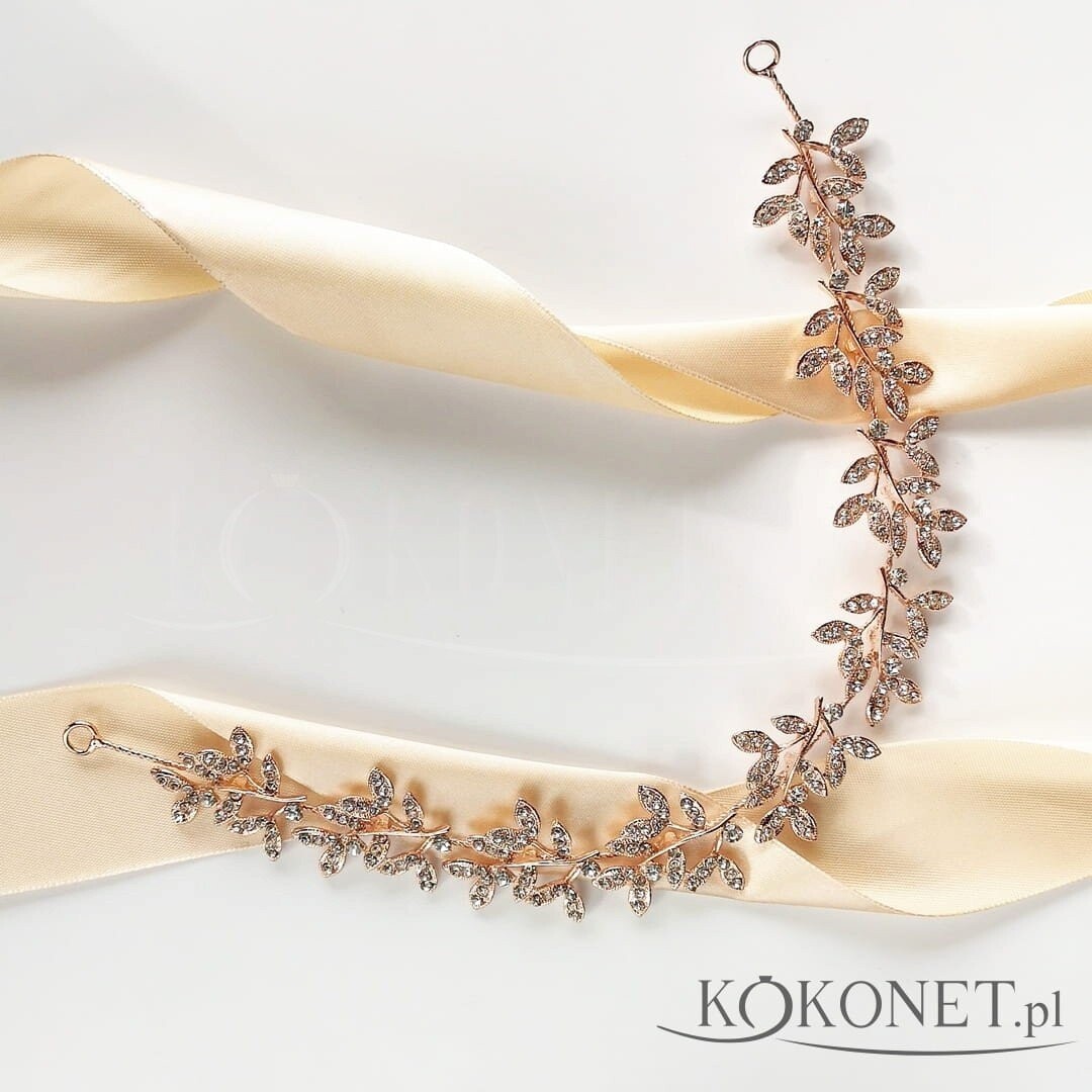 Ободок-веточка из розового золота с листьями и цирконами Kokonet
Ободок-веточка из розового золота с листьями и цирконами Kokonet