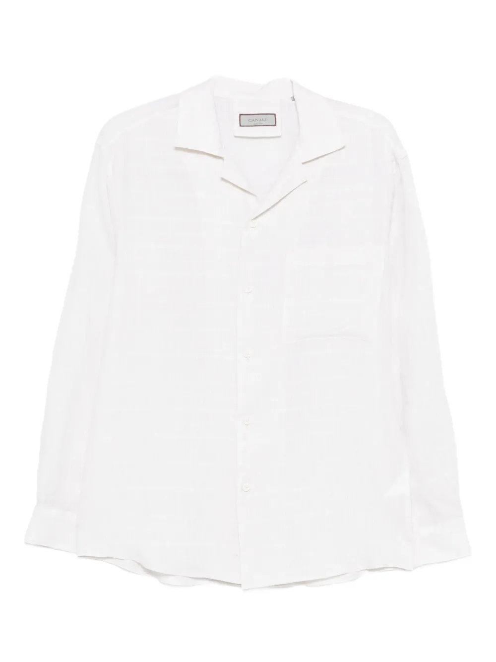Льняная рубашка с отложным воротником Canali, нейтральный
Льняная рубашка с отложным воротником Canali, нейтральный