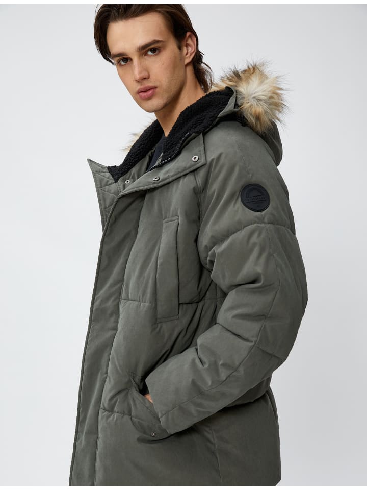 Зимняя куртка KOTON, зеленый
Зимняя куртка KOTON, зеленый