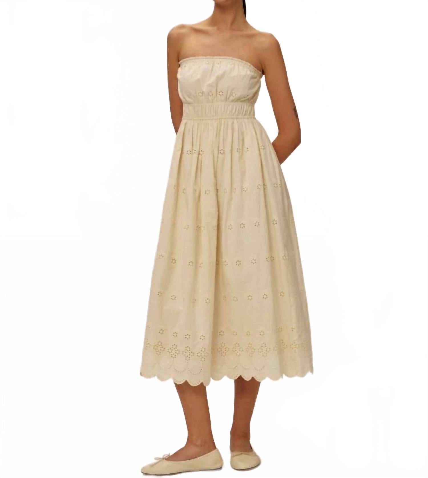 Платье Bea Midi бежевое Elodie
Платье Bea Midi бежевое Elodie